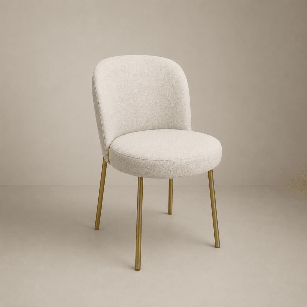 Cadeira Elegance Ayla Base de Ferro Diversas Cores Jantar Penteadeira Salão Recepção