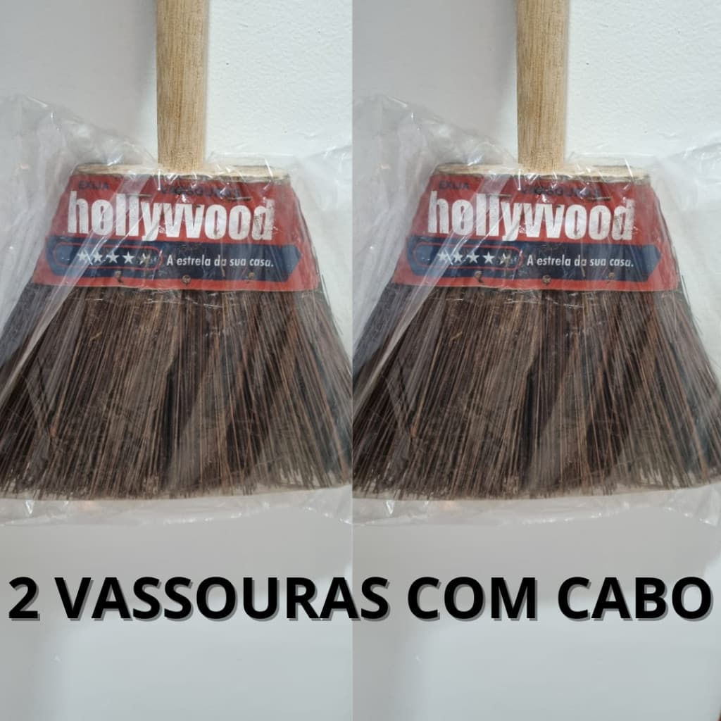 02 Vassouras Piaçava Reforçada N Com Cabo212