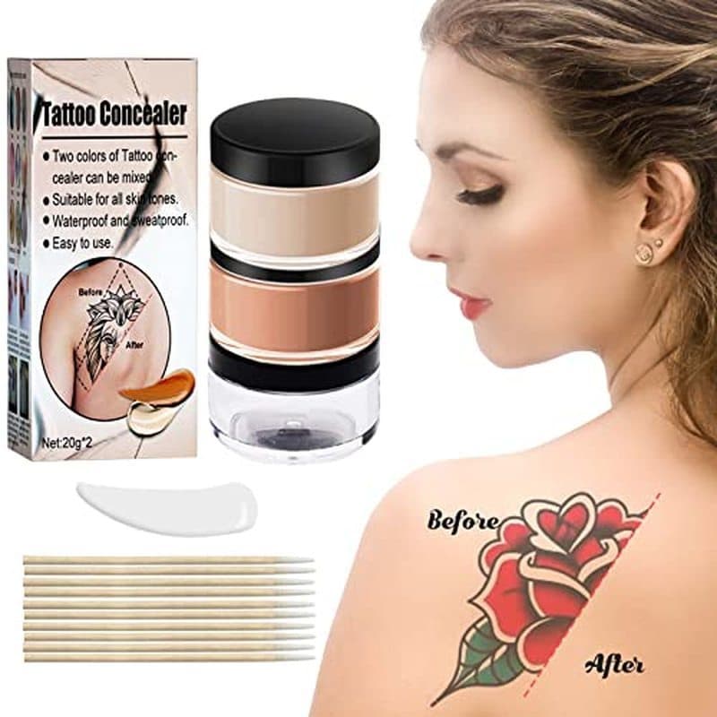 Maquiagem Para Cobrir Tatuagem , Invisível & amp ; Conjunto De Corretivo De Pele Natural , Creme De Cobertura De À Prova