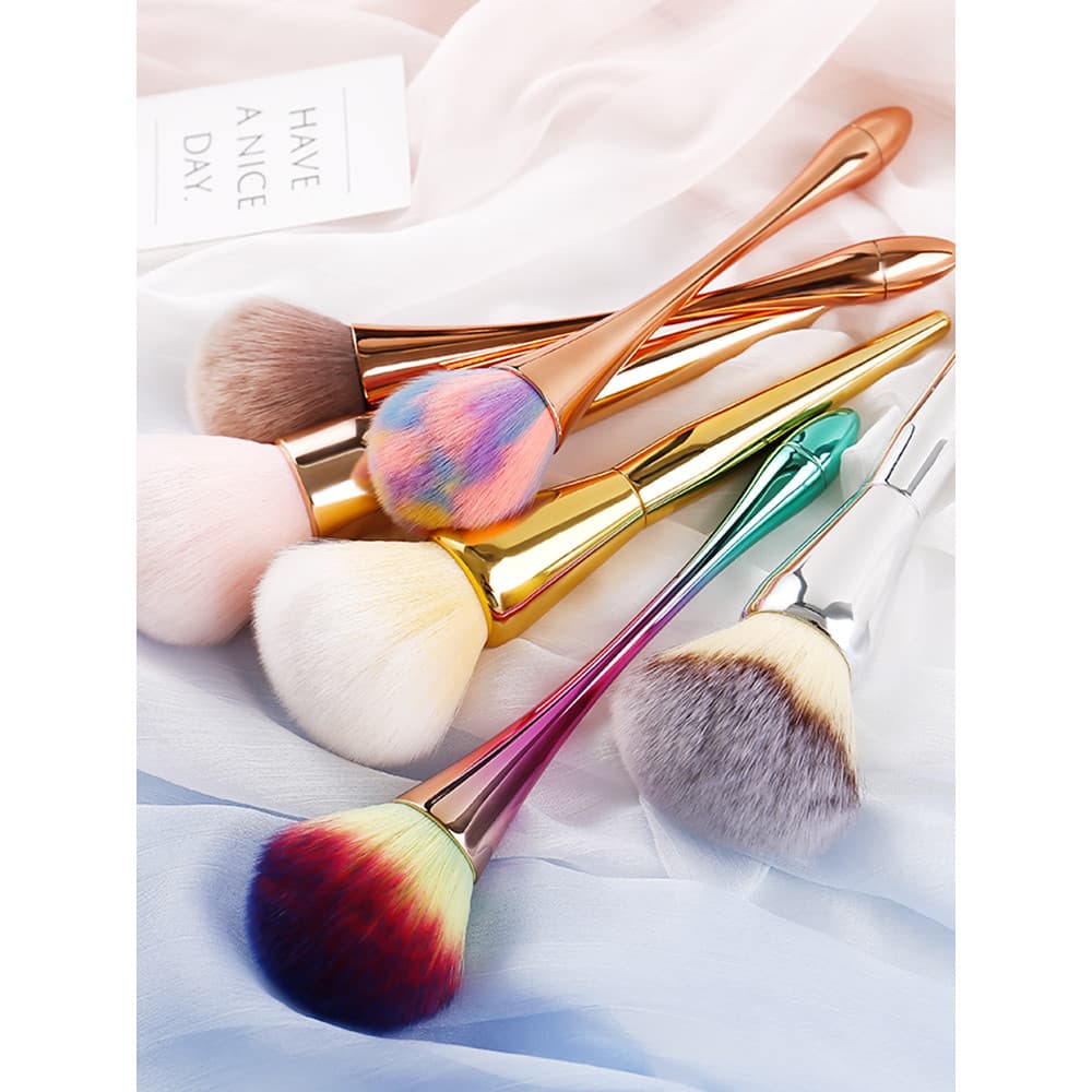 Ins influenciador Manicure escova de poeira rosa ouro joujou novo High-End beleza Blush escova Fluff maquiagem escova