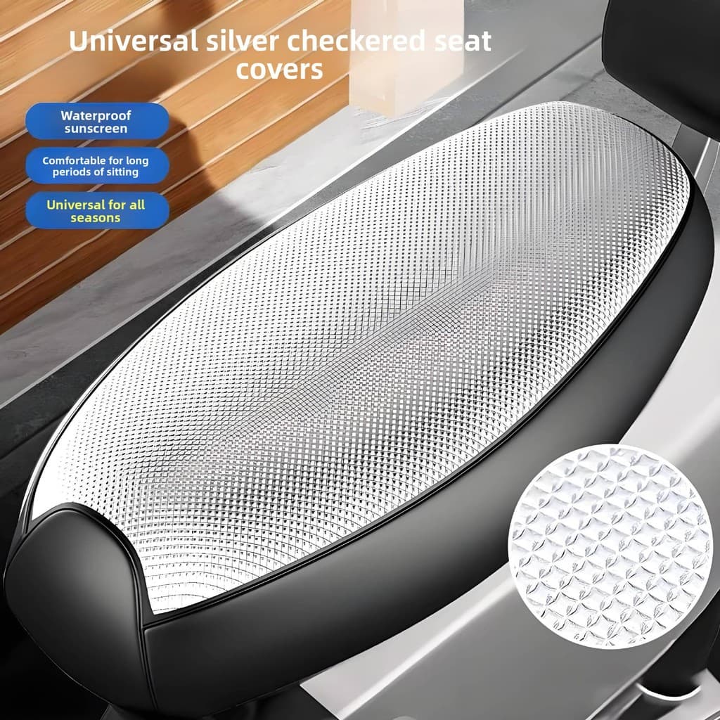 Capa De Assento Para Scooter Elétrica Com Isolamento Térmico À Prova D'água Proteção Solar De Verão