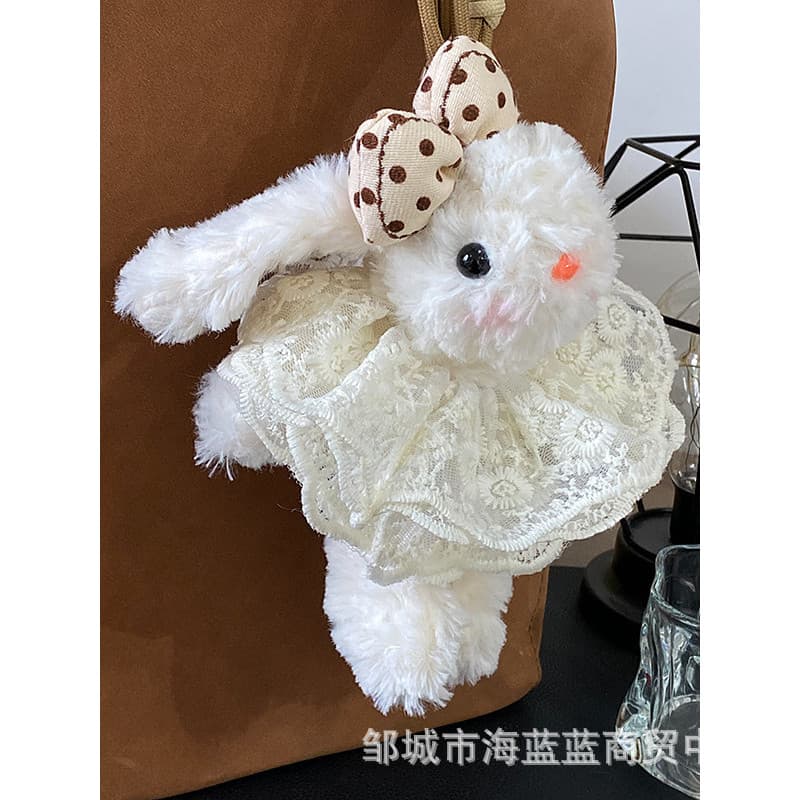 Super agradável chaveiro chave do carro pingente bonito Lop-Eared coelho saco pingente dos desenhos animados boneca de p