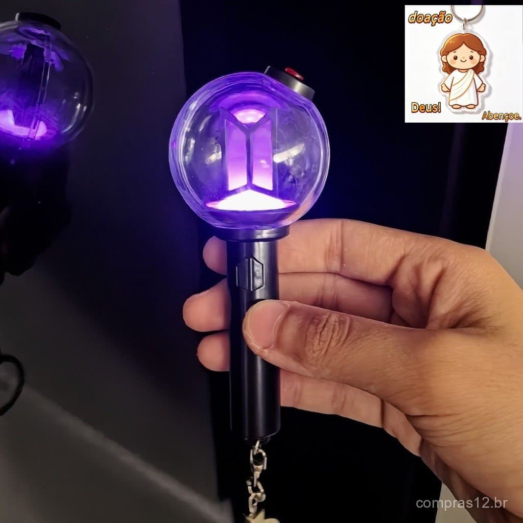 kpop idol Mini Chaveiro Bomba Do Exército Ver . 4 Lightstick Chaveiros Glow Stick Pingente