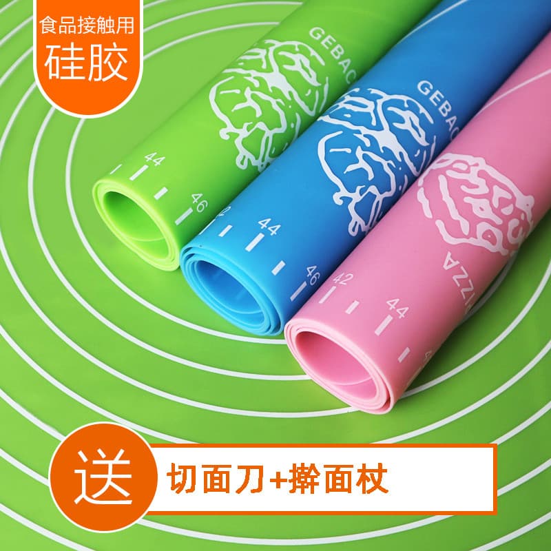 Conjunto de cozimento de silicone de grau alimentício, tapete de silicone reforçado para jardim de infância, tapete de a