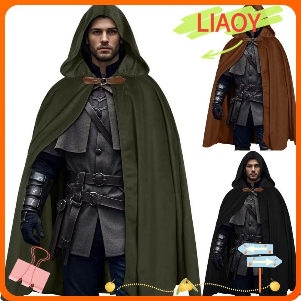 Capa Com Capuz De Veludo LIAOYING , Macia Estilo Renascentista Medieval De Cor Sólida , Cachecol De Pelúcia Espesso