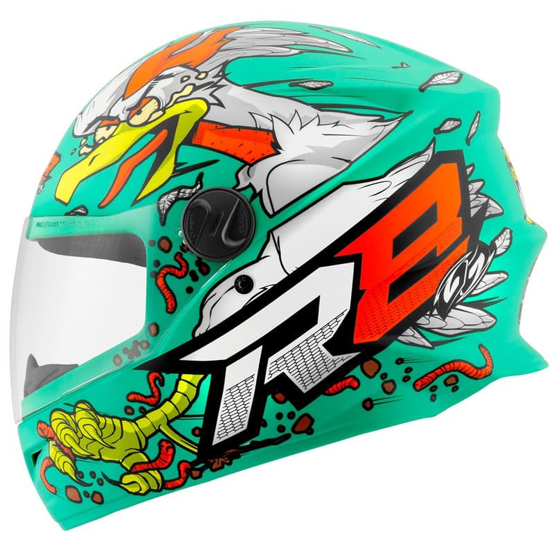 Capacete Fechado Moto Pro Tork R8 Rocket Chicken