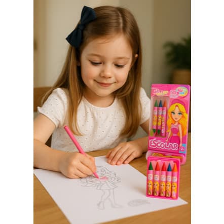 Estojo Escolar Infantil Barbie Brinquedo Massinha Colorir Desenhar Pinta Lápis Caneta Giz Presente