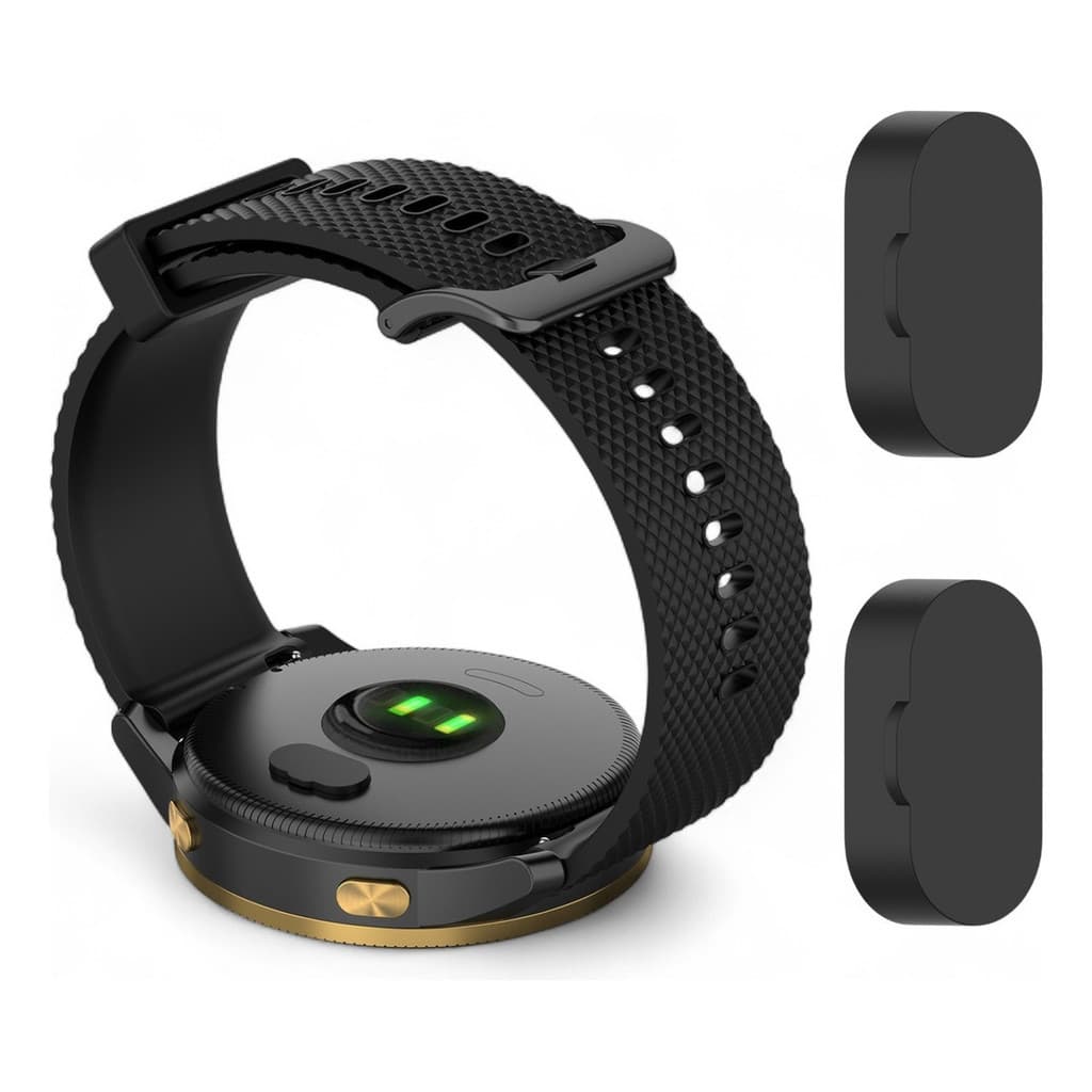 2 Capa Tampa Plug Carregador Para Garmin Universal Fenix Forerunner 55 165 245 945 Silicone