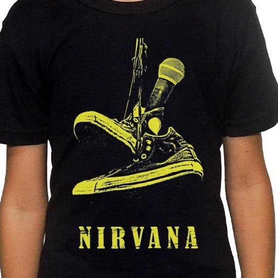 Camiseta camisa Infantil Nirvana 100% Algodão Rock Premium KIDS
