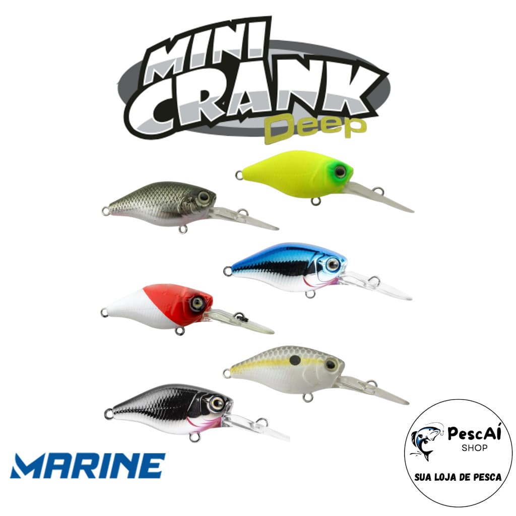 Isca Artificial - Marine Sports - Mini Crank Deep 38 - Fundo - Floating - 3.8 cm - 4.3 g - Tucunaré