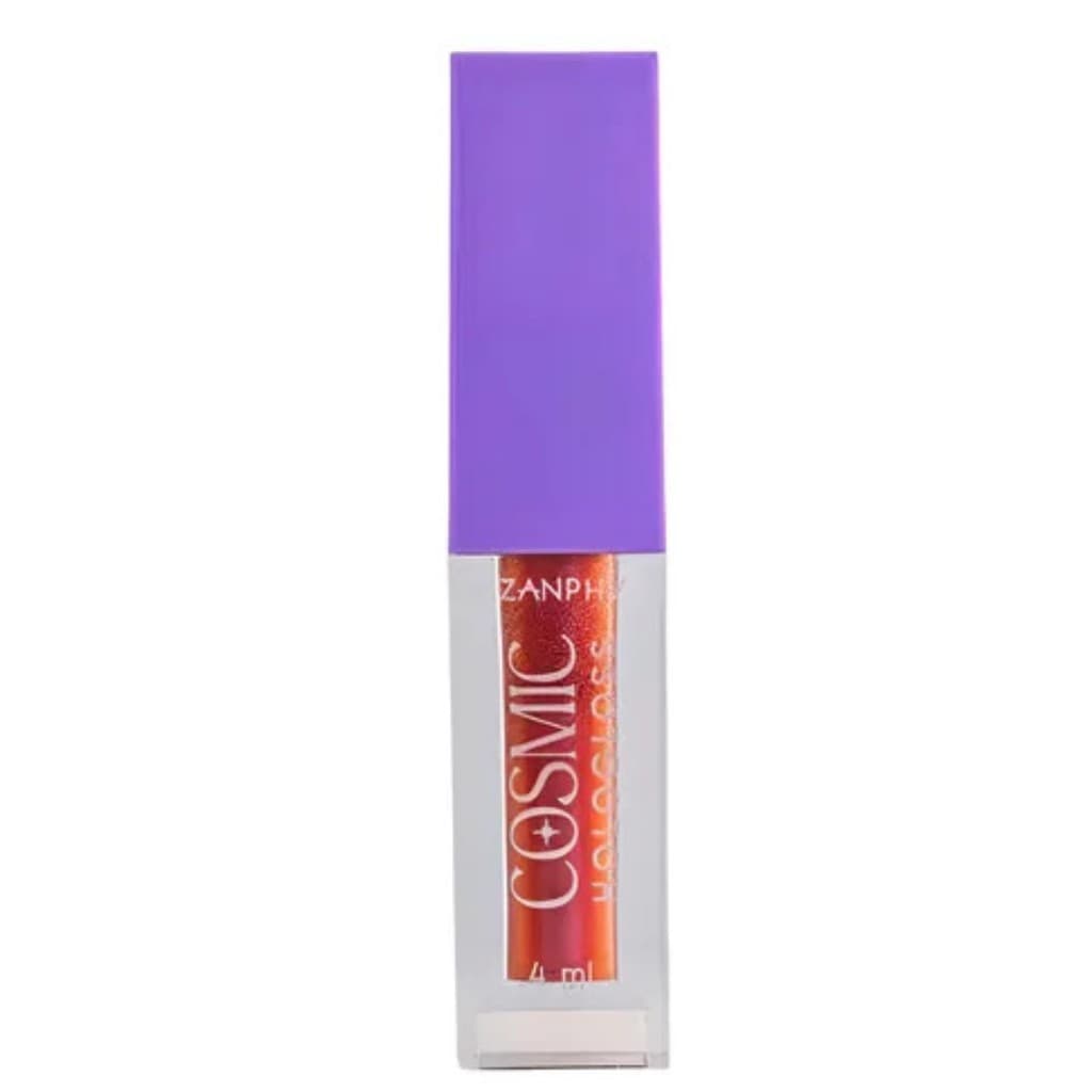 Brilho labial Hologloss Duo Chrome Zanphy 4 ml - Efeito holográfico & mais volume #corAtlas