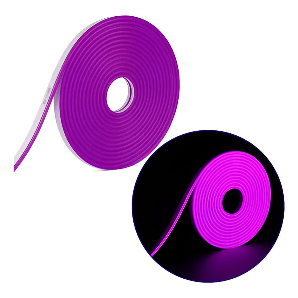 Fita Led Neon Flexível 5mts 12v Cor Roxo