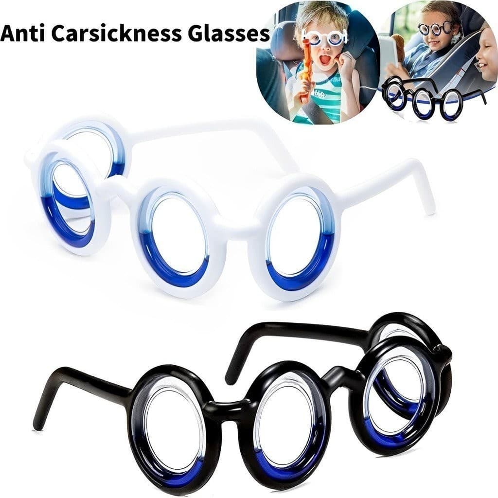 Óculos anti-enjoo de movimento, óculos de carro destacáveis, não precisam de lentes, evitam o gotejamento de líquido