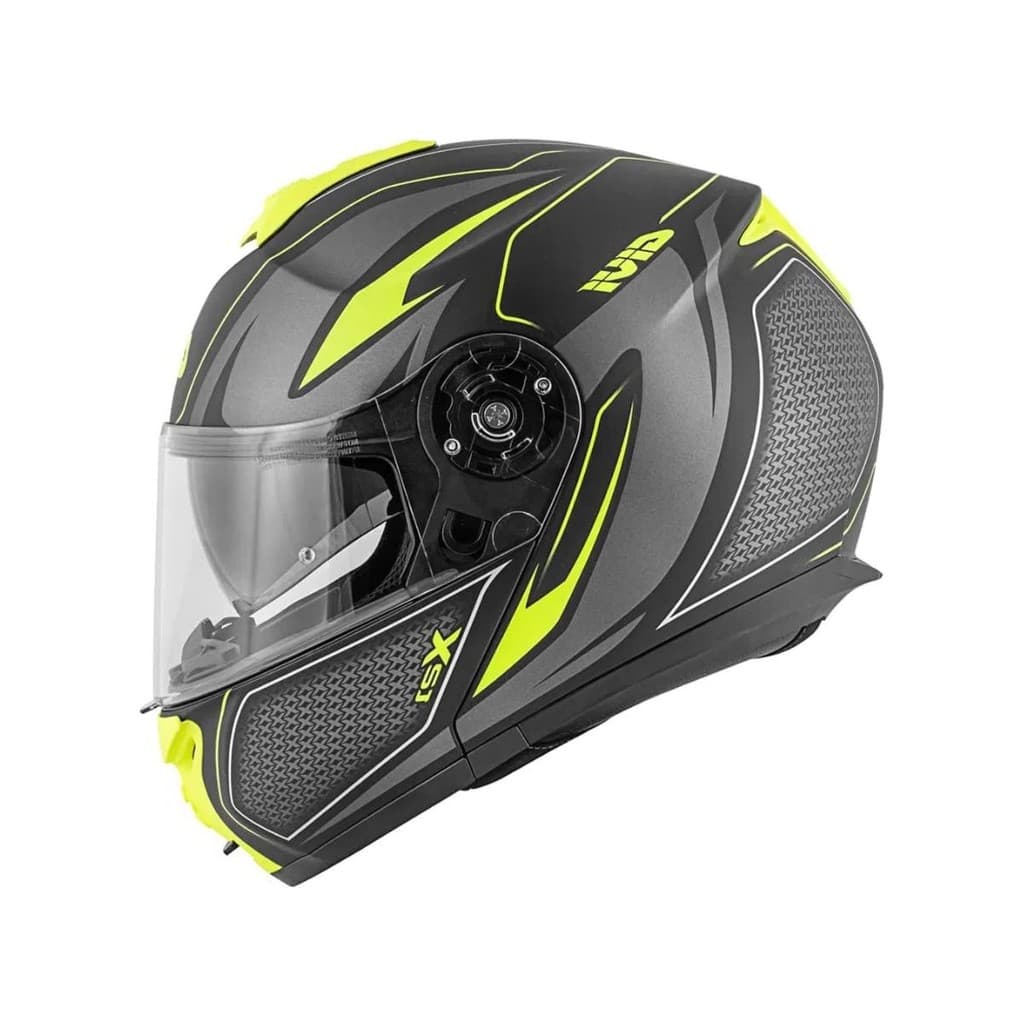 Capacete Givi X21 Shiver HX21 FSHBT Preto Titanium Amarelo