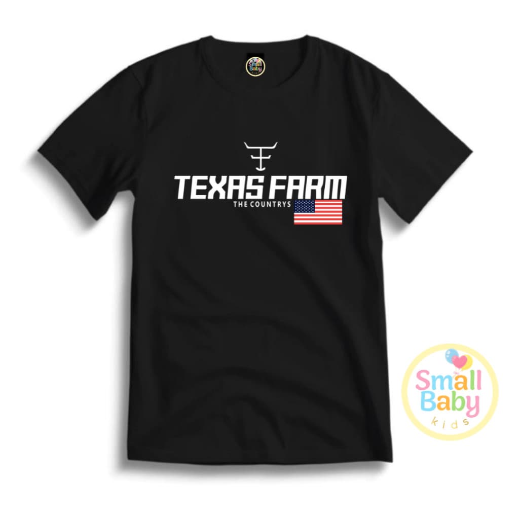 Camiseta Infantil Juvenil Adulto Unissex Texas Farm Usa Gringa Cowboy Moda Country