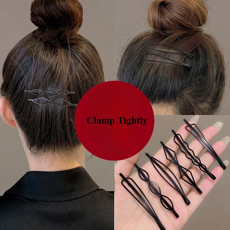 Grampo De Cabelo Preto , Clipe Lateral Organizador De Classificação Reto , Acessório