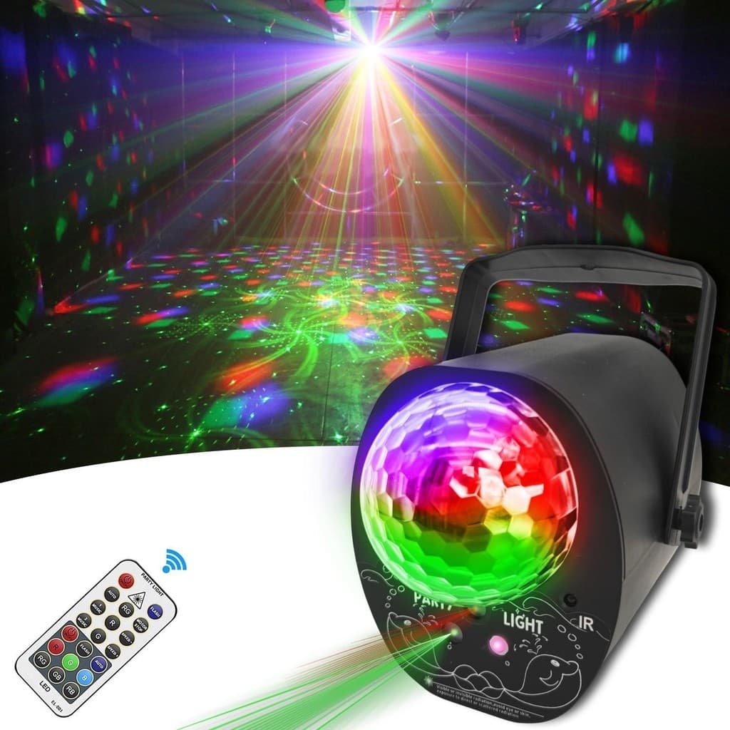 Projetor LED Mini Globo Jogo de Luz Giratorio Festa Led Rgb Aniversario Balada Bar Karaoke Eventos Lâmpada bola mágica