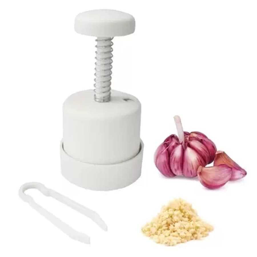 Picador De Alho Descasca Pik Alho Mini Processador Manual Triturador Keita