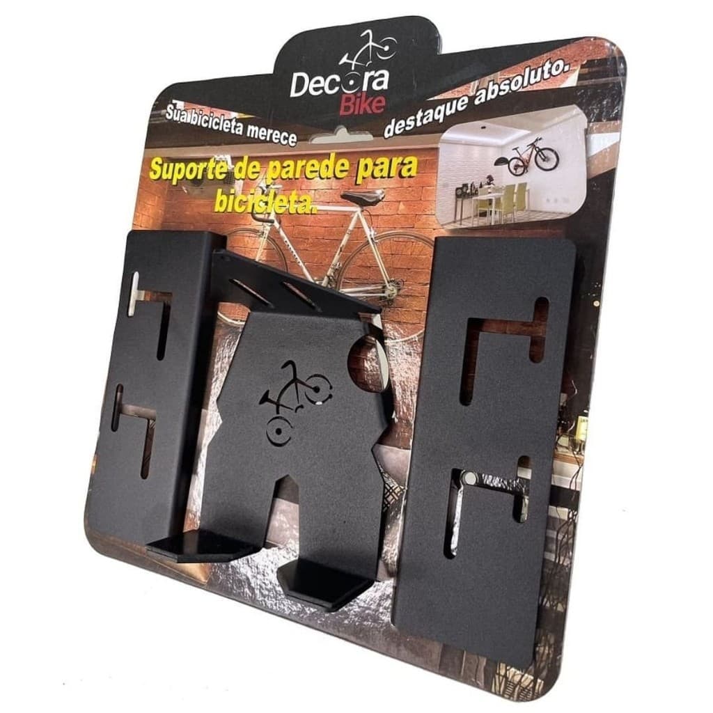 SUPORTE DE PAREDE PARA BICICLETA DECORA BIKE MTB SPEED HORIZONTAL ATE 20 KG