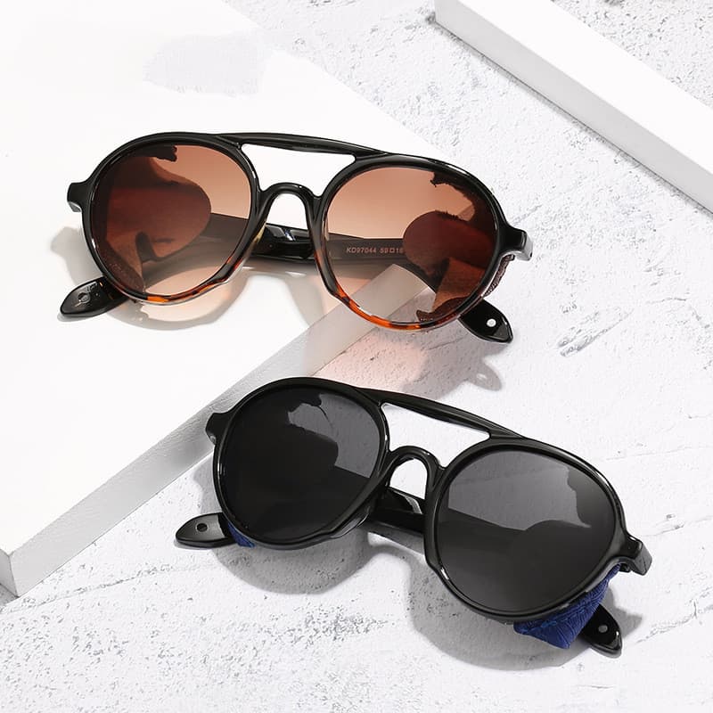 Óculos de Sol Vintage Steampunk para Mulheres e Homens, Óculos de Sol Redondos Retro Masculinos, Óculos de Sol Vintage F