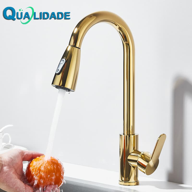 Torneira Gourmet Cozinha Aço Inoxidável E Plástico, Água Quente E Fria