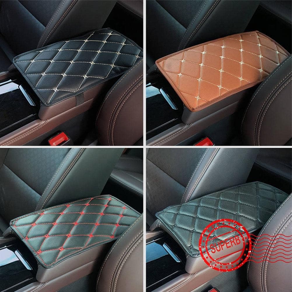 Almofada Universal Para Apoio De Braço De Carro , Capa De Couro Descanso , Acessórios 29 * 19cm , J3c6