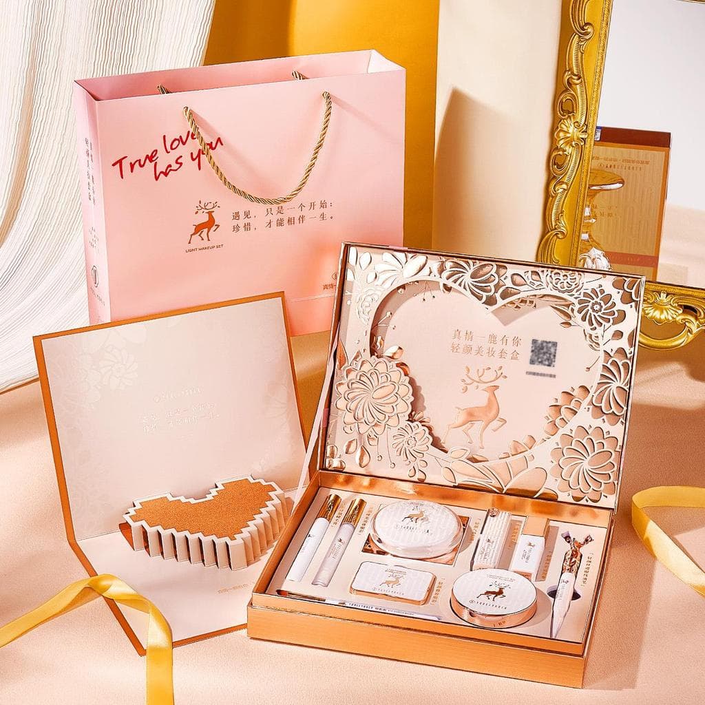 Uli Ura Yilu Have You Conjunto de maquiagem Caixa Cosméticos Conjunto completo Conjunto de de dez peças Conjunto de maqu
