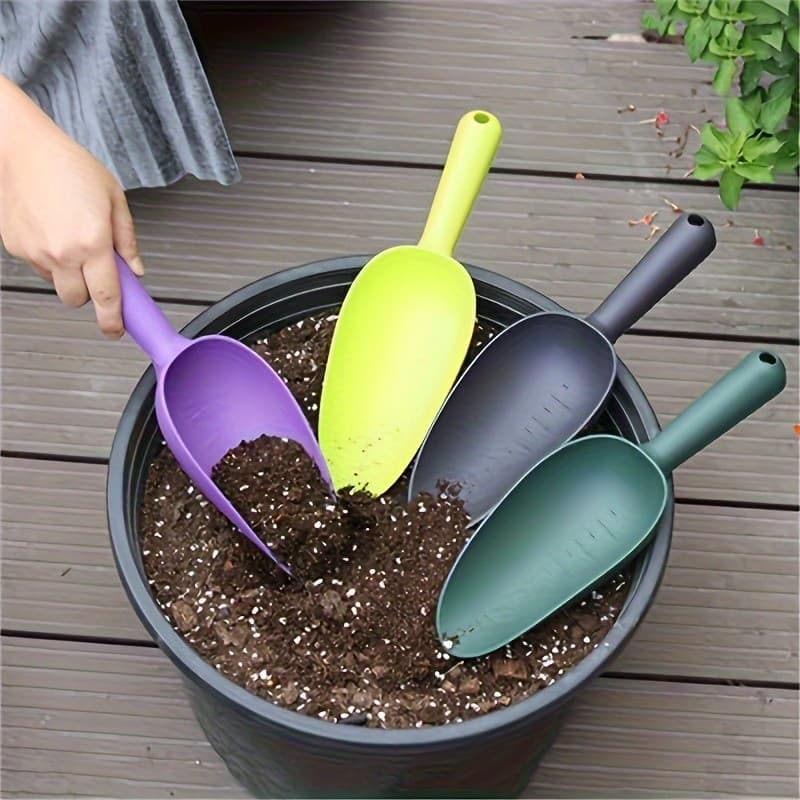 Pá De Jardim De 3 Pces , Pás Plásticas Do Solo Das Plantas Suculentas Dos Vegetais Da Flor , Envasamento