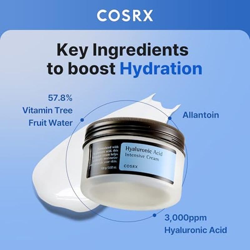Creme Hidratante De Ácido Hialurônico COSRX , Hidratação Leve , Não Gordurosa E De Longa Duração Para Pele De Vidro , Di