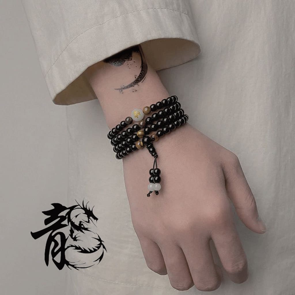 pulseira masculina pulseira Pulseira do zodíaco masculina ins nicho Design pulseira masculina High-End sentimento contas
