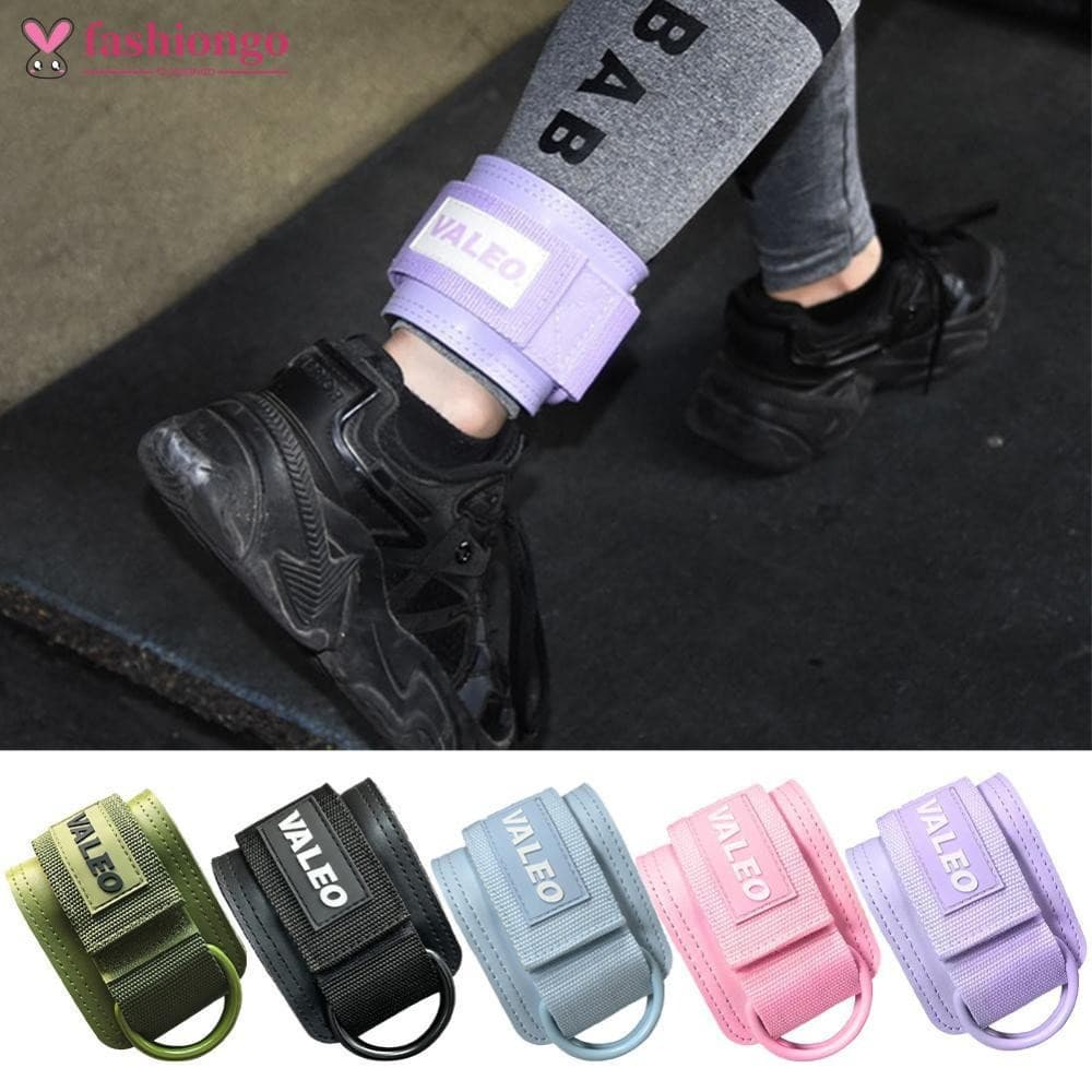 FASHIONGO 1Pc Fitness Tornozelo Fivela Ajustável Perna Quadril Músculo Moldar Treinador Cinta Elástica Yoga Aid E7M7