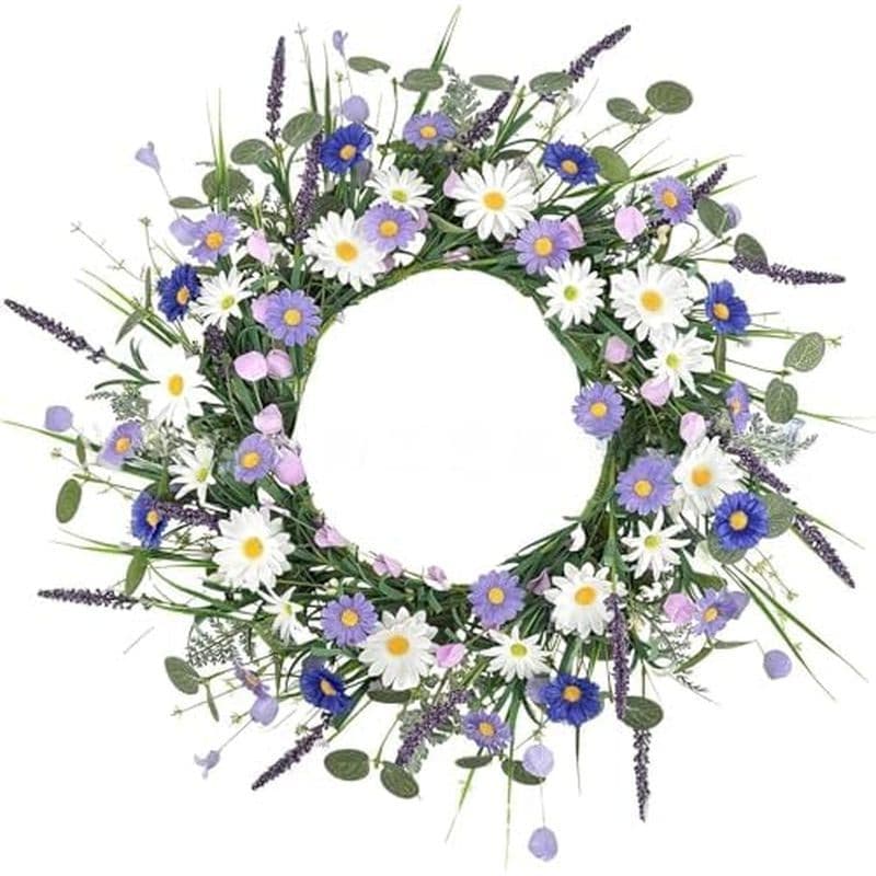 Guirlanda De Porta Artificial Primavera Verão-Decoração De Festa De Festival De 18 Polegadas , Mais De 100 Designs , Jan