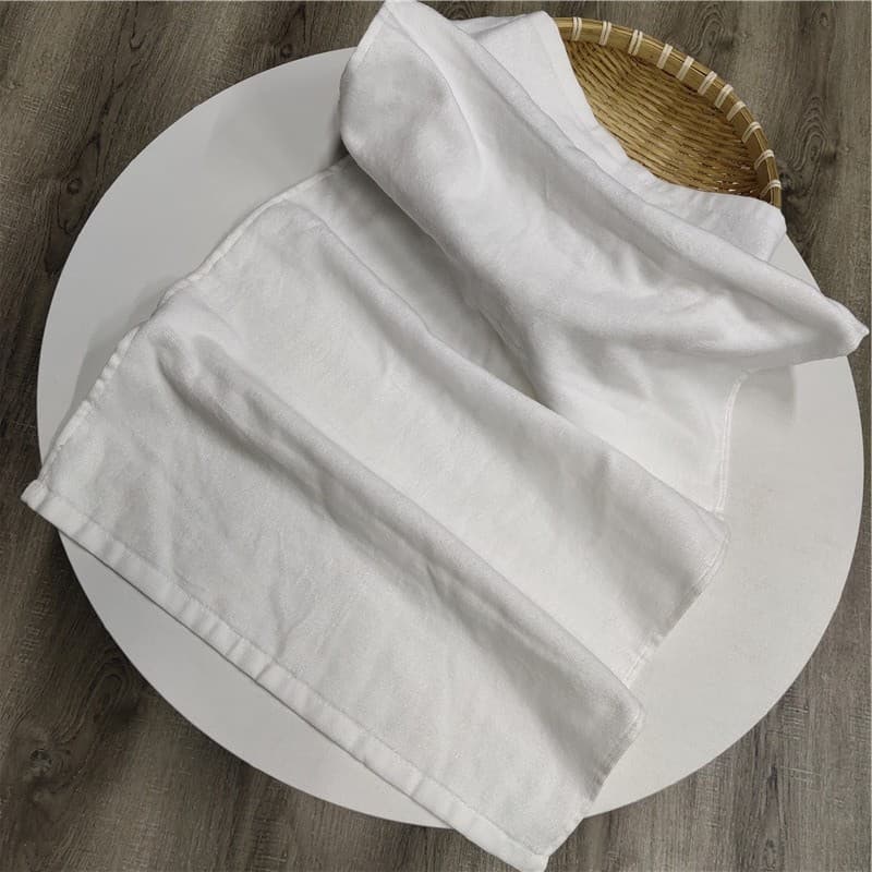Comércio exterior puro algodão corte lã bobina toalha branca todo algodão Unisex macio absorvente rosto toalha de rosto