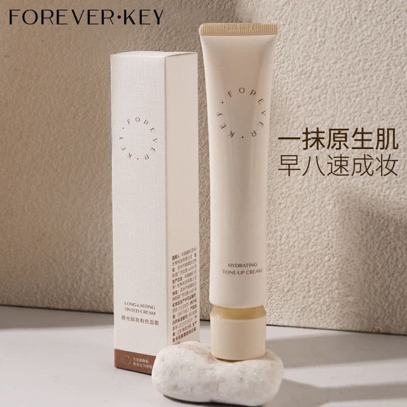 Foreverkey colorido creme cetim bloqueio maquiagem primer Facial brilho maquiagem primer fundação maquiagem primer