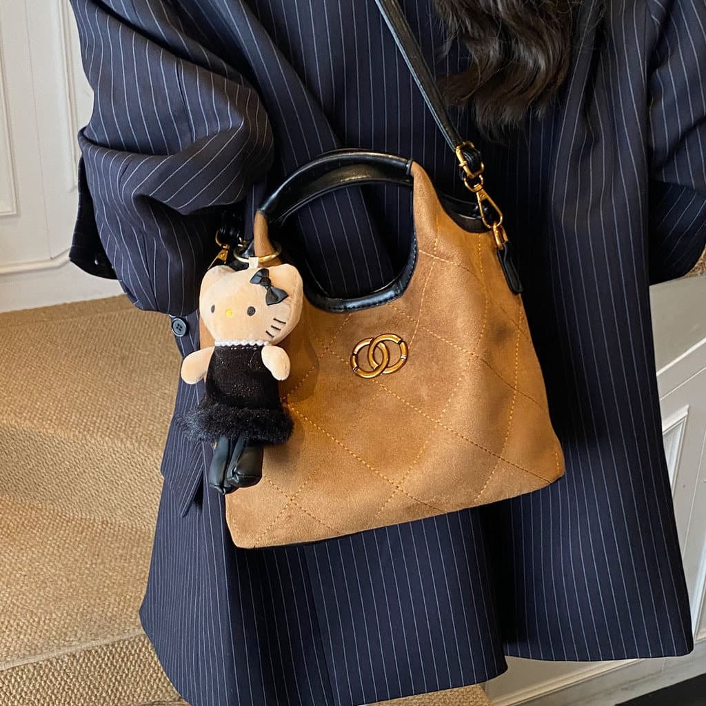 Outono inverno novo estilo balde saco 2025 feminino novo estilo High-End Casual bolsa moda na moda Commuter saco do mens