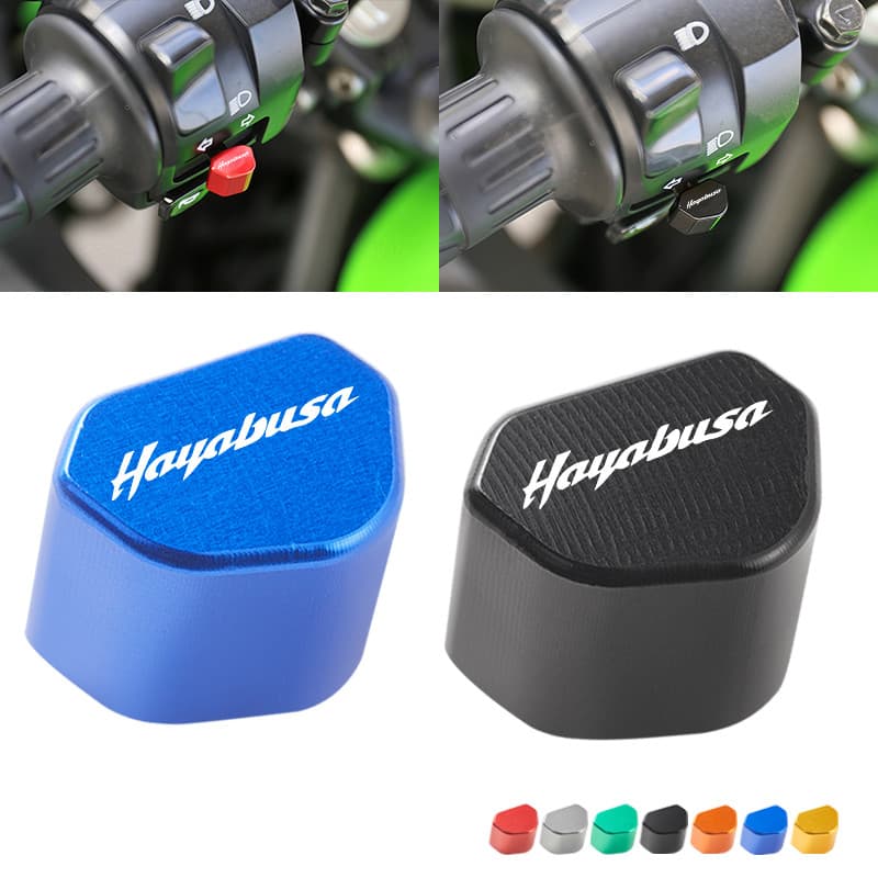CNC Alumínio Motocicleta Interruptor Botão Sinal De Volta Chave Tampa Para Hayabusa GSX1300R GSX 1300R GSXR 1300 2008-20