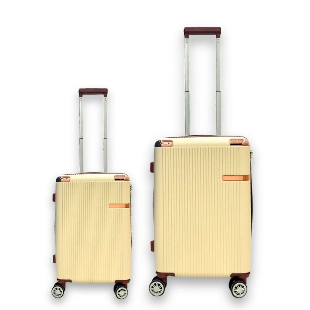 Kit 2 Malas de Viagem 23kg 32kg Média Grande Rígida ABS Expansível Cadeado TSA Rodas Removíveis 360°