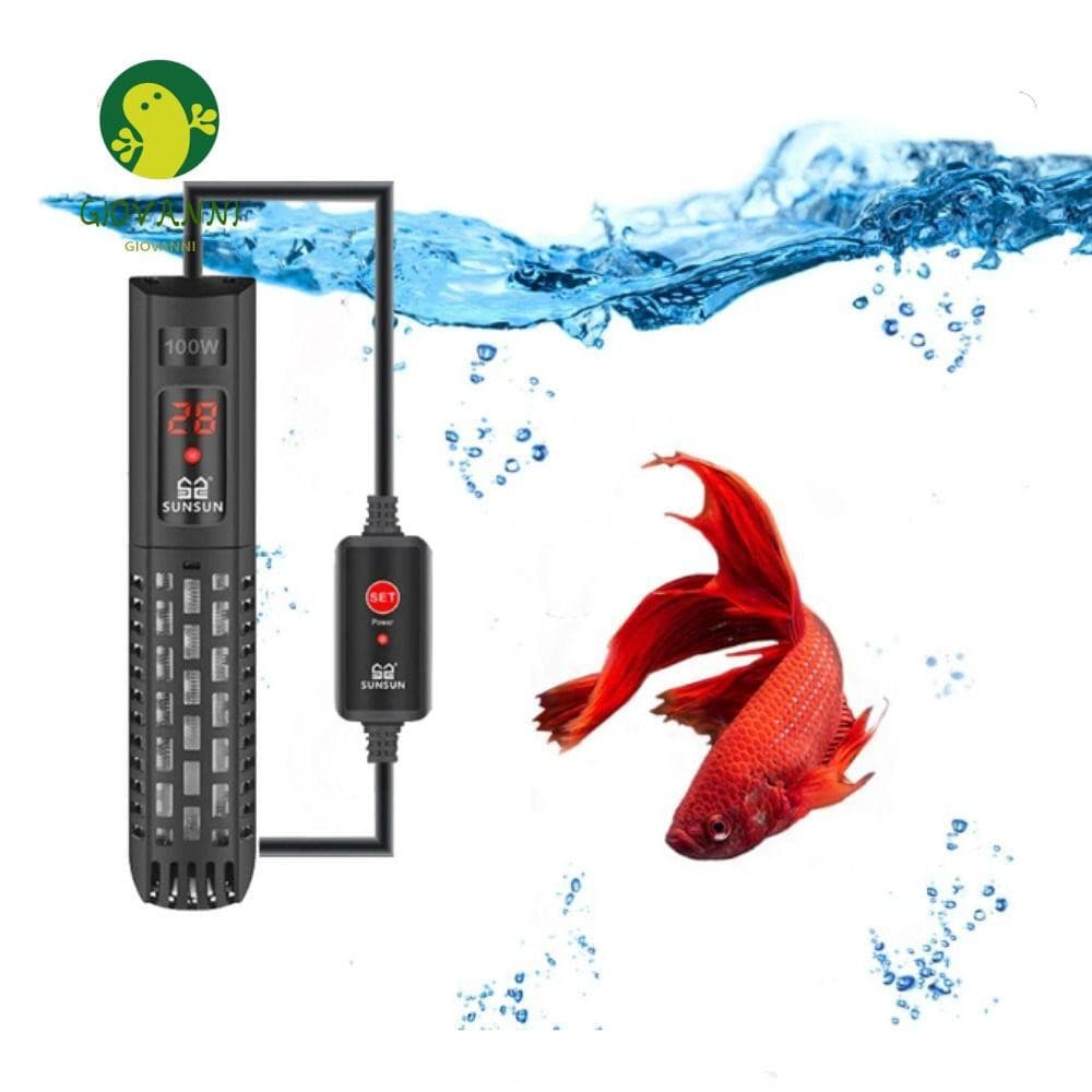 Aquecedor Submersível Para Aquário GIOVANNI , Haste De Aquecimento Digital De Água Com Display LCD De Vidro De Quartzo 5