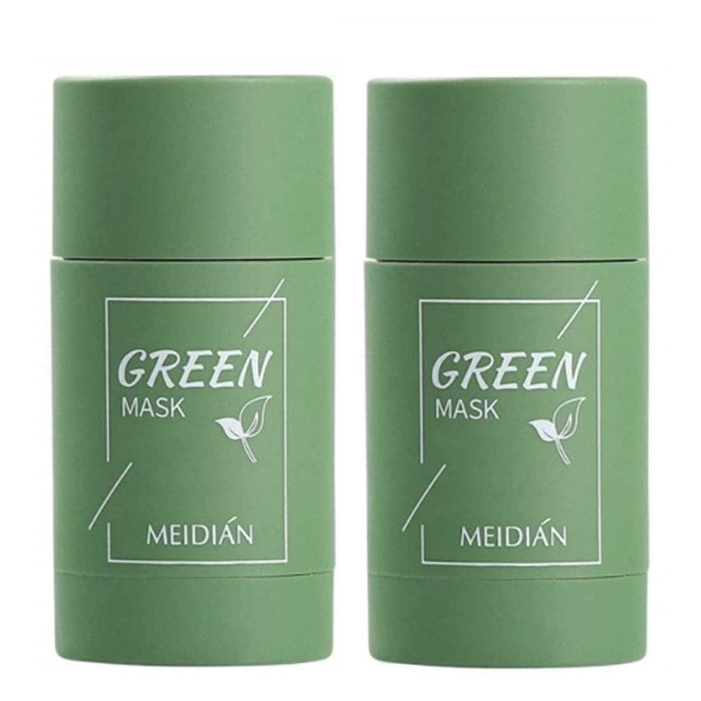 2 Unidades de Máscara Facial em Bastão de Chá Verde, Removedor de Cravos com Extrato de Chá Verde, Máscara Facial Hidrat