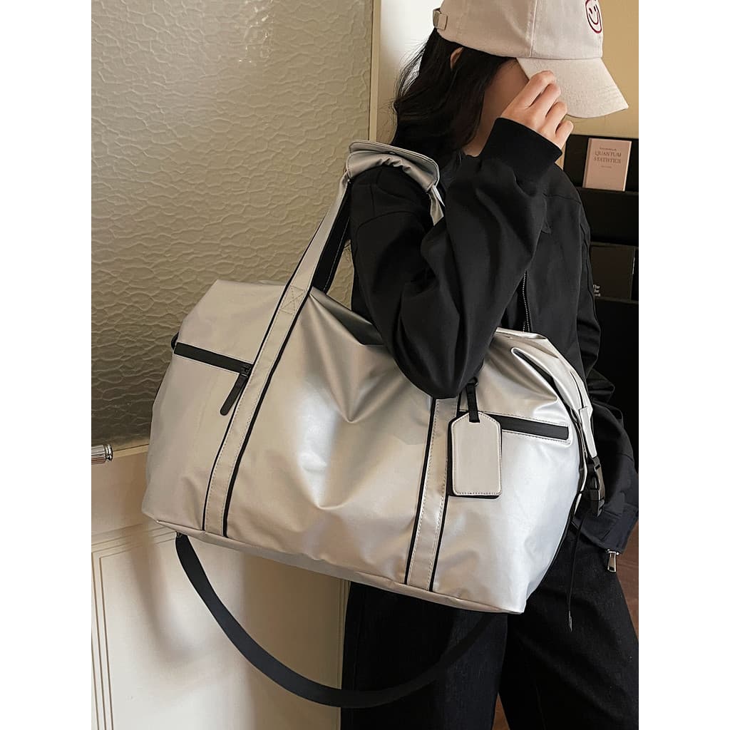 Bolsa masculina de grande capacidade, bolsa de viagem portátil, bolsa de bagagem de viagem de negócios, grande fem