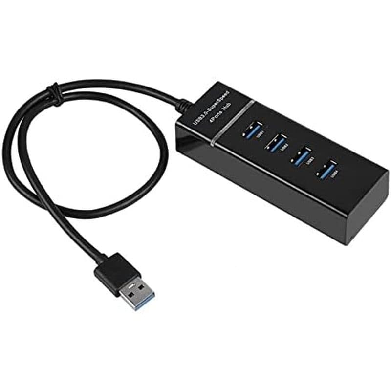 Hub USB De 4 Portas , Adaptador De Carregamento 3.0 Com Cabo De Extensão De 3 Pés Conversor De Porta C Estação De Doca U