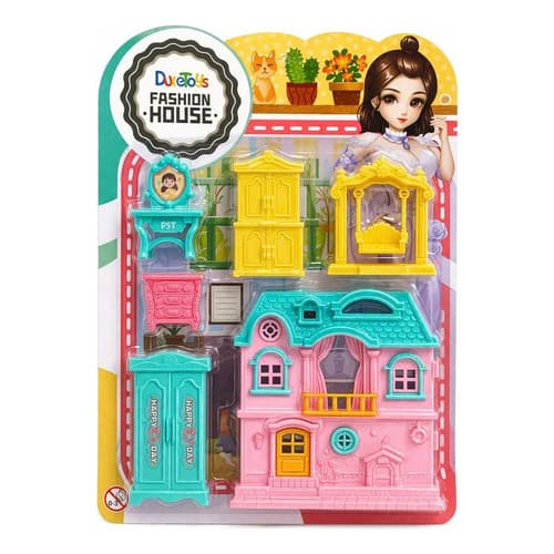 Casinha Boneca Infantil Móveis Acessórios Brinquedo Colorida