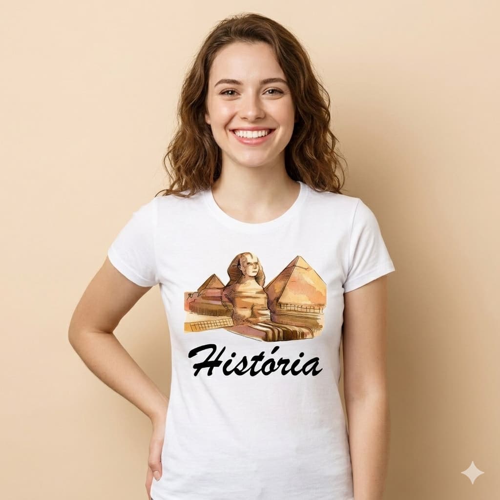 Camiseta História Baby Look  Blusa Variados Tipos 08H3