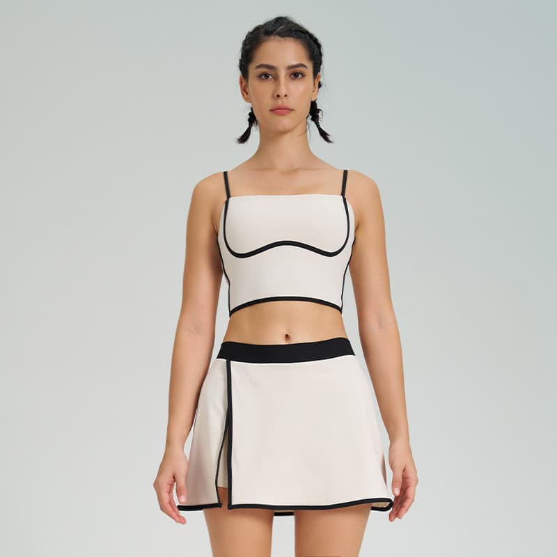 Nova cor combinando colete esportivo de secagem rápida Fitness à prova de choque Yoga Wear terno