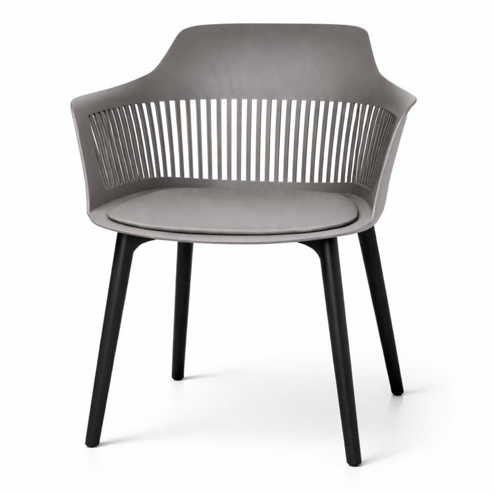 Cadeira Marcela Montreal Em Polipropileno com Assento Estofado - Design Moderno com Conforto