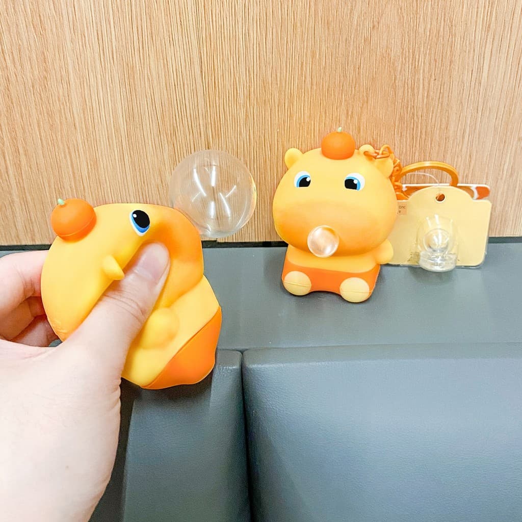 Squishy Estica Esmaga Squishy Anti Stress Kit Squishy Atacado Capivara Lulu soprando cuspe bolha pitada música descompre