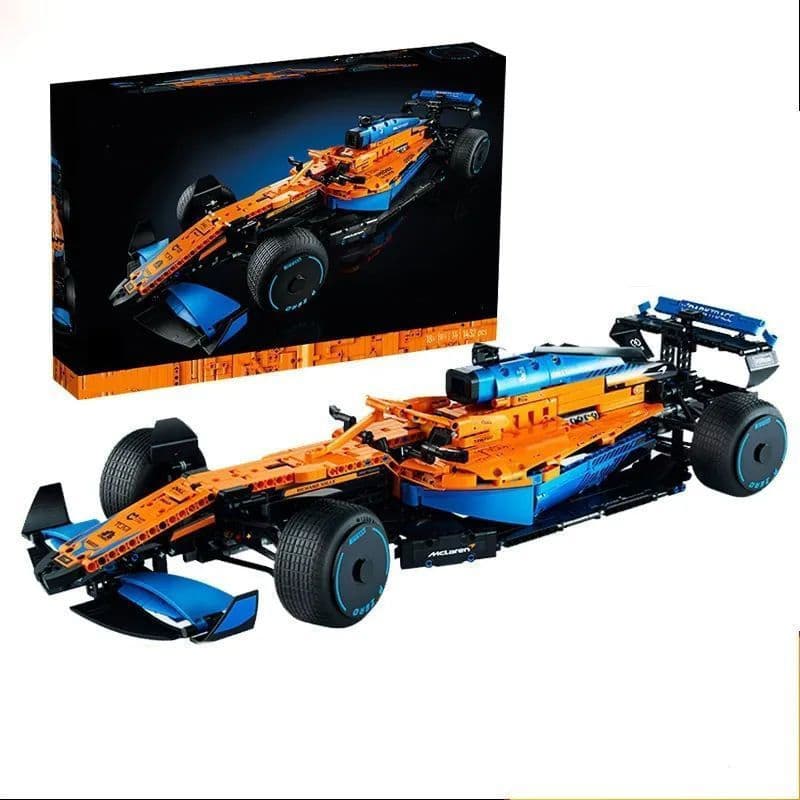 1:8 65cm compatível com Lego McLaren F1, modelo de montagem técnica, blocos de construção, modelo de carro de corrida F1