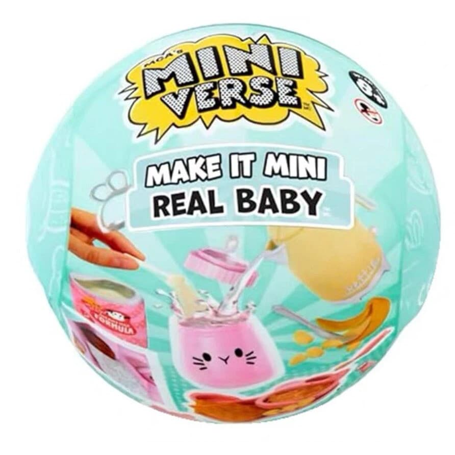 MGA Mini World Mini Baby Series - Embalagem de Caixa Surpresa, DIY, Comida, Garrafa, Número do Produto EAJ8 VACM G7MN