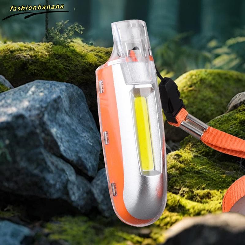 Apito De Sobrevivência Para Acampamento Ao Ar Livre , Resgate Com Luz Led , Mini Lanterna , Ajuste De 3 Velocidades , To