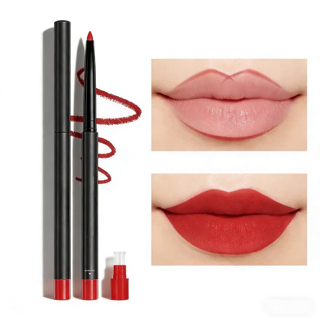 Delineador labial à prova d'água, à prova de suor, antiaderente, não desbota, de longa duração, não desbota, delineador